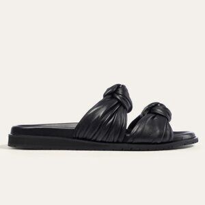 Dear Frances Tye Slide, Black, 38/7.5